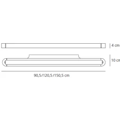 Hot Talo 90 LED Parete Flur|Wandleuchten