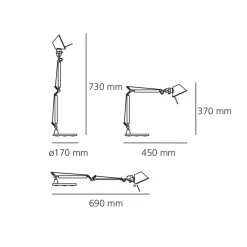 Online Tolomeo Micro Tavolo LED mit Schraubbefestigung Tischleuchten|Schlafzimmer