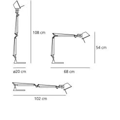 Sale Tolomeo Mini mit Schraubbefestigung Tischleuchten