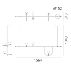 Outlet Yanzi 1 LED Sospensione Essbereiche|Pendelleuchten