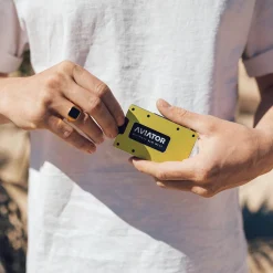 New Aluminium Electric Lime Slide Slim Wallet Geldbörse Gadgets & Technik|Aufbewahrung