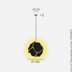 Clearance Cloud-30 LED Pendelleuchte Pendelleuchten|Schlafzimmer