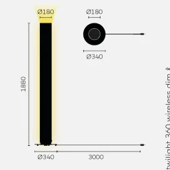 Outlet Twilight 360 LED Stehleuchte, Wireless Dim Hotellerie|Stehleuchten
