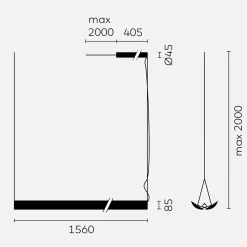 Outlet UpDown LED Pendelleuchte 32 Pendelleuchten|Objektbeleuchtung