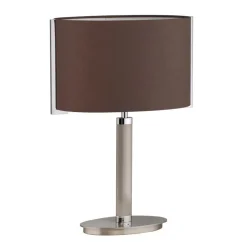 Discount Stripe Tischleuchte, Nickel matt / Chrom Tischleuchten|Schlafzimmer