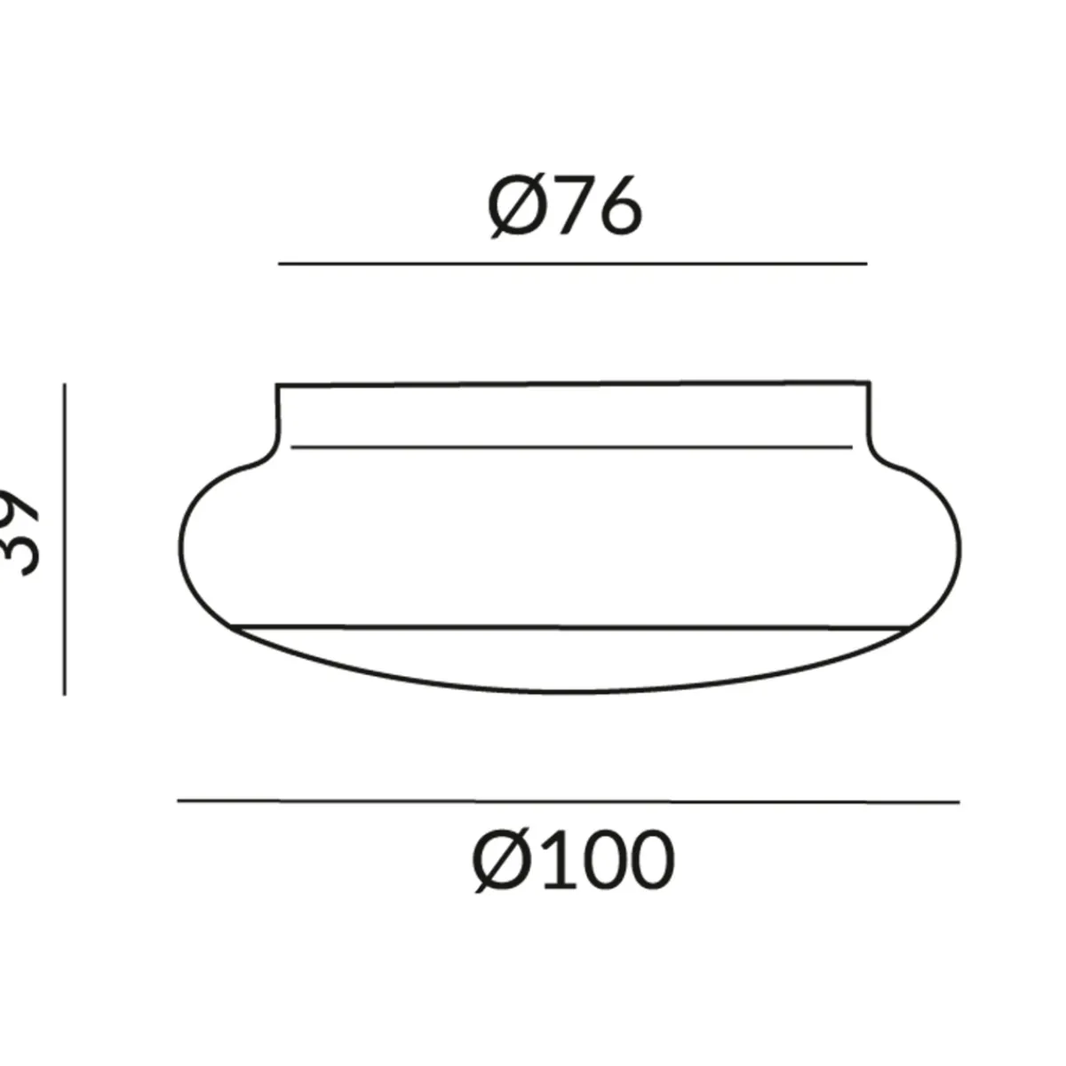 Blop Fix AC C LED Deckenleuchte Deckenleuchten|Objektbeleuchtung