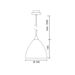 Discount Duolare Silva Down Ø: 16 cm Fassung: Chrom matt Pendelleuchte Schienensysteme|Pendelleuchten