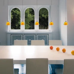 Duolare Silva Down Ø: 11 cm Pendelleuchte Fassung: Chrom Schienensysteme|Pendelleuchten