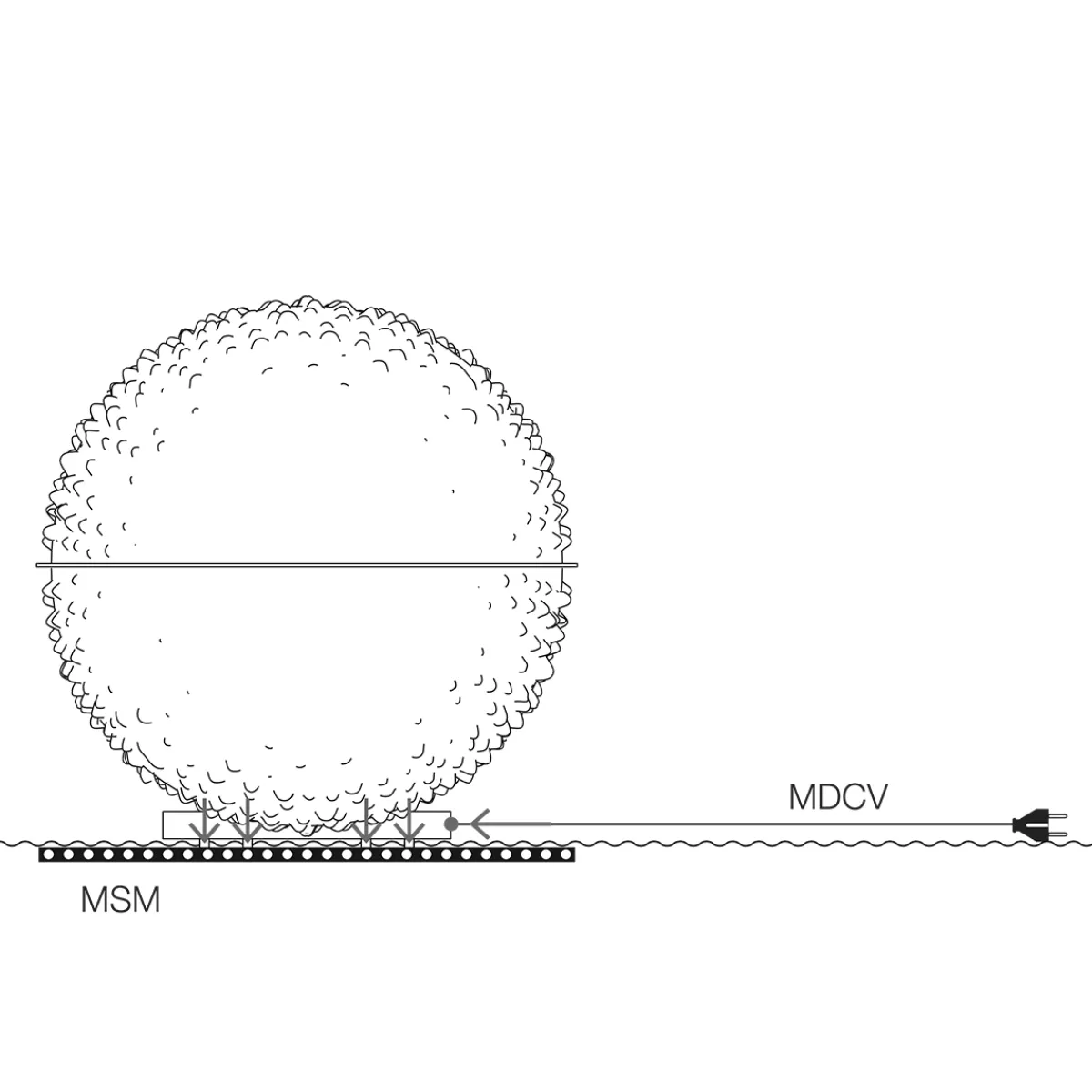 Clearance Stützplatte für Medousê F LED Montagezubehör