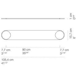 Hot Passepartout25 / Sferico Rosone 90 Mehrfachbaldachin Montagezubehör