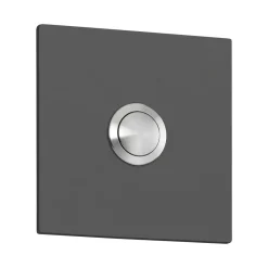 Outlet 100/104 Anthrazit Klingelknopf Quadrat Hausnummern & Briefkästen