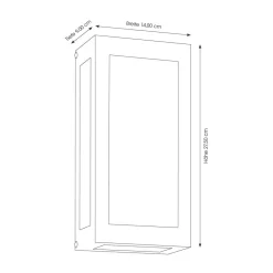 Online 34/67 LED Wandleuchte Bewegungsmelder|Wandleuchten