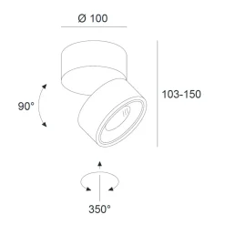 Discount Clippo LED Wand- / Deckenstrahler Shopbeleuchtung|Museen/Showrooms