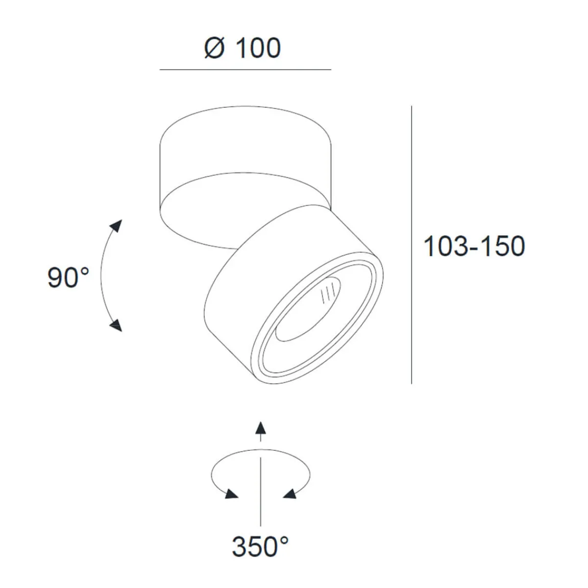 Discount Clippo LED Wand- / Deckenstrahler Shopbeleuchtung|Museen/Showrooms