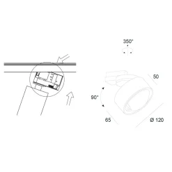 Clippo Optic P3 LED Schienenstrahler Shopbeleuchtung|Museen/Showrooms