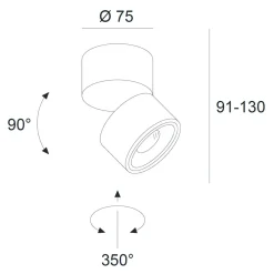 Clearance Clippo S LED Wand- / Deckenstrahler Shopbeleuchtung|Museen/Showrooms