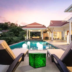 Clearance Würfel Eifel im Herbst RGBCCT-LED Außenleuchte mit ZigBee Stehleuchten|Terrassen