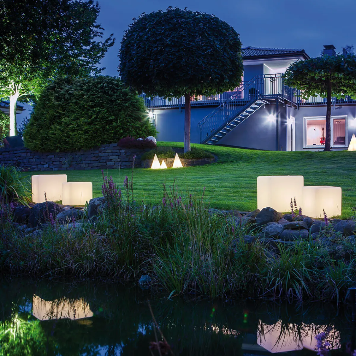 Hot Würfel LED Außenleuchte Terrassen|Dekorative Leuchten