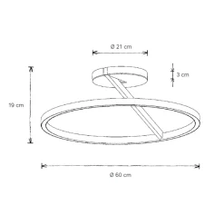 New Vision LED Deckenleuchte, mit Casambi-Modul Deckenleuchten|Deckenleuchten
