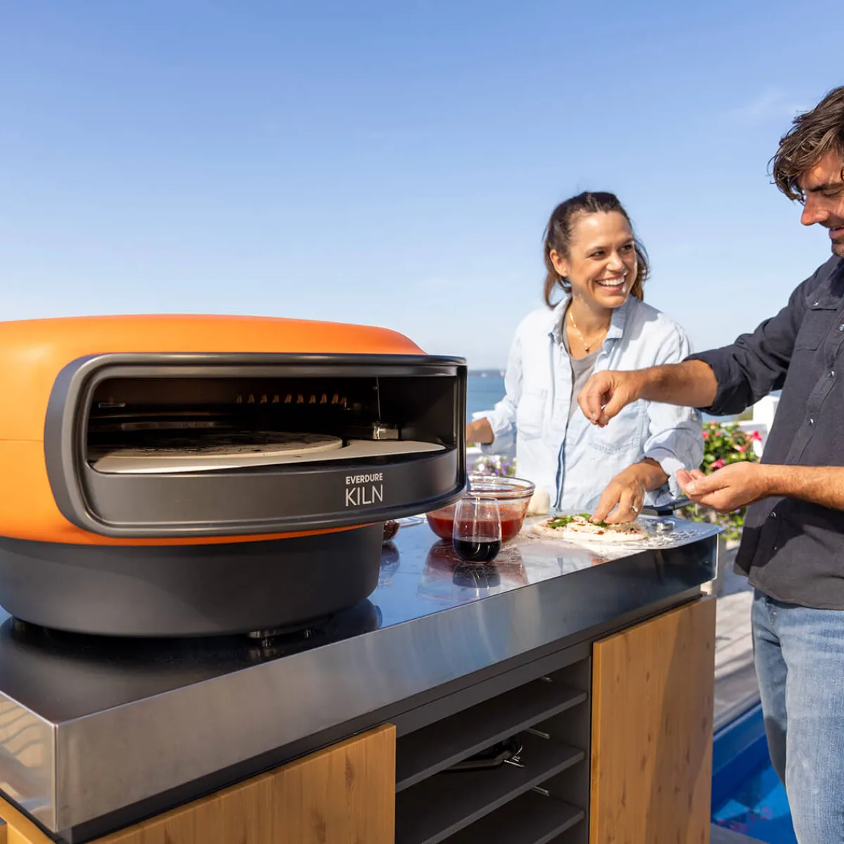 New KILN Pizzaofen, 2 Brenner, rotierend, Pro-Set Grills & Pizzaöfen