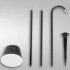 Armanda LED Akkuleuchten-Set mit Erdspieß Terrassen|Grünflächen
