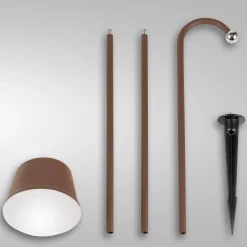 Armanda LED Akkuleuchten-Set mit Erdspieß Terrassen|Grünflächen