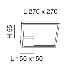 New Bard 3394-21 LED Wand- / Deckenleuchte Wohnzimmer|Schlafzimmer
