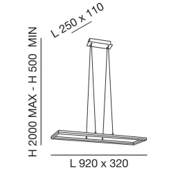 Best Bard LED Pendelleuchte, rechteckig Pendelleuchten