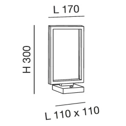 Bard LED Tischleuchte, Rückläufer Tischleuchten|Flur