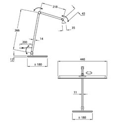 Best Beba LED Tischleuchte Tischleuchten|Leseleuchten
