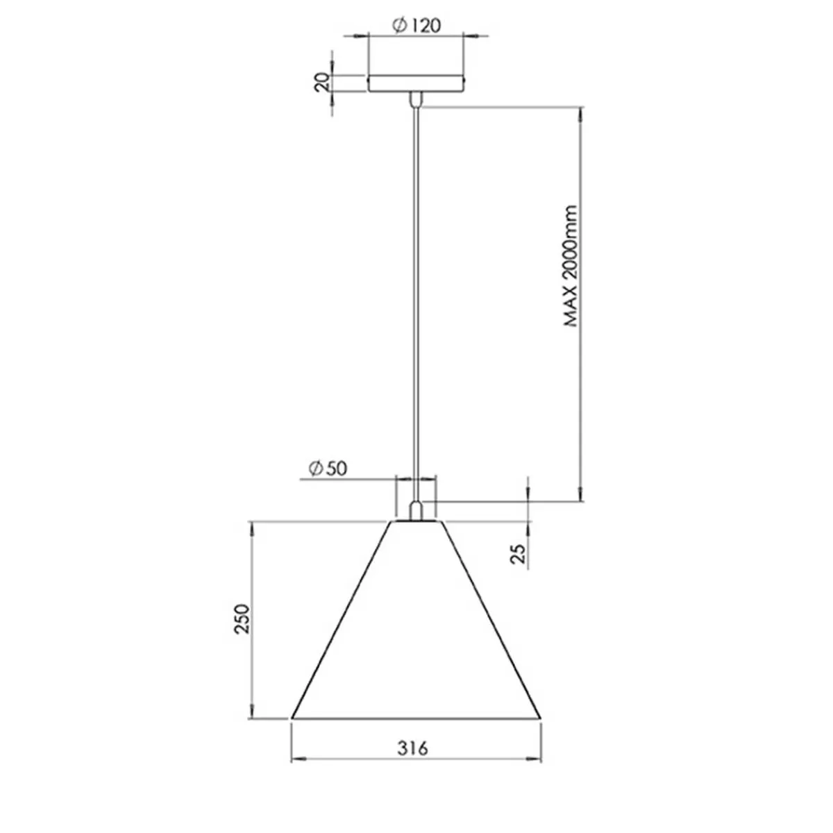 Sale Cone Pendelleuchte Gastronomie|Küche