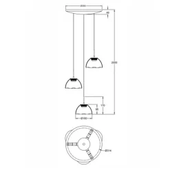 Discount Lucille LED Pendelleuchte, 3-flg. Essbereiche|Pendelleuchten