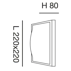 Sale Osaka Wandleuchte, 22 x 22 cm Wandleuchten|Flur