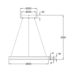 New Palau LED Pendelleuchte Pendelleuchten