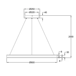 New Palau LED Pendelleuchte Pendelleuchten
