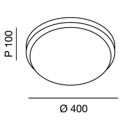 Plaza Deckenleuchte, Ø: 40 cm, Auslaufmodell Deckenleuchten|Flur