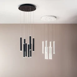 New Prado LED Pendelleuchte, 8-flg., mit Rondell Pendelleuchten|Wohnzimmer