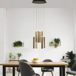 New Prado LED Pendelleuchte, 8-flg., mit Rondell Pendelleuchten|Wohnzimmer