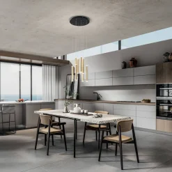 New Prado LED Pendelleuchte, 8-flg., mit Rondell Pendelleuchten|Wohnzimmer