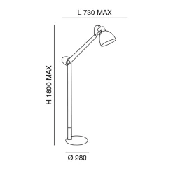 Online Sveva Leseleuchte Wohnzimmer|Stehleuchten