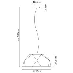 New Crio Pendelleuchte, Ø: 57,2 cm Essbereiche|Pendelleuchten