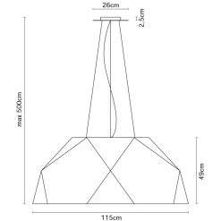 Hot Crio Pendelleuchte, Ø: 115 cm Küche|Essbereiche