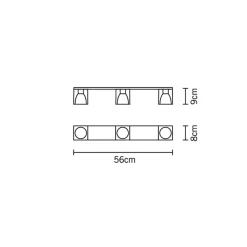 Outlet Cubetto Deckenleuchte, 3-flg. Deckenleuchten|Flur
