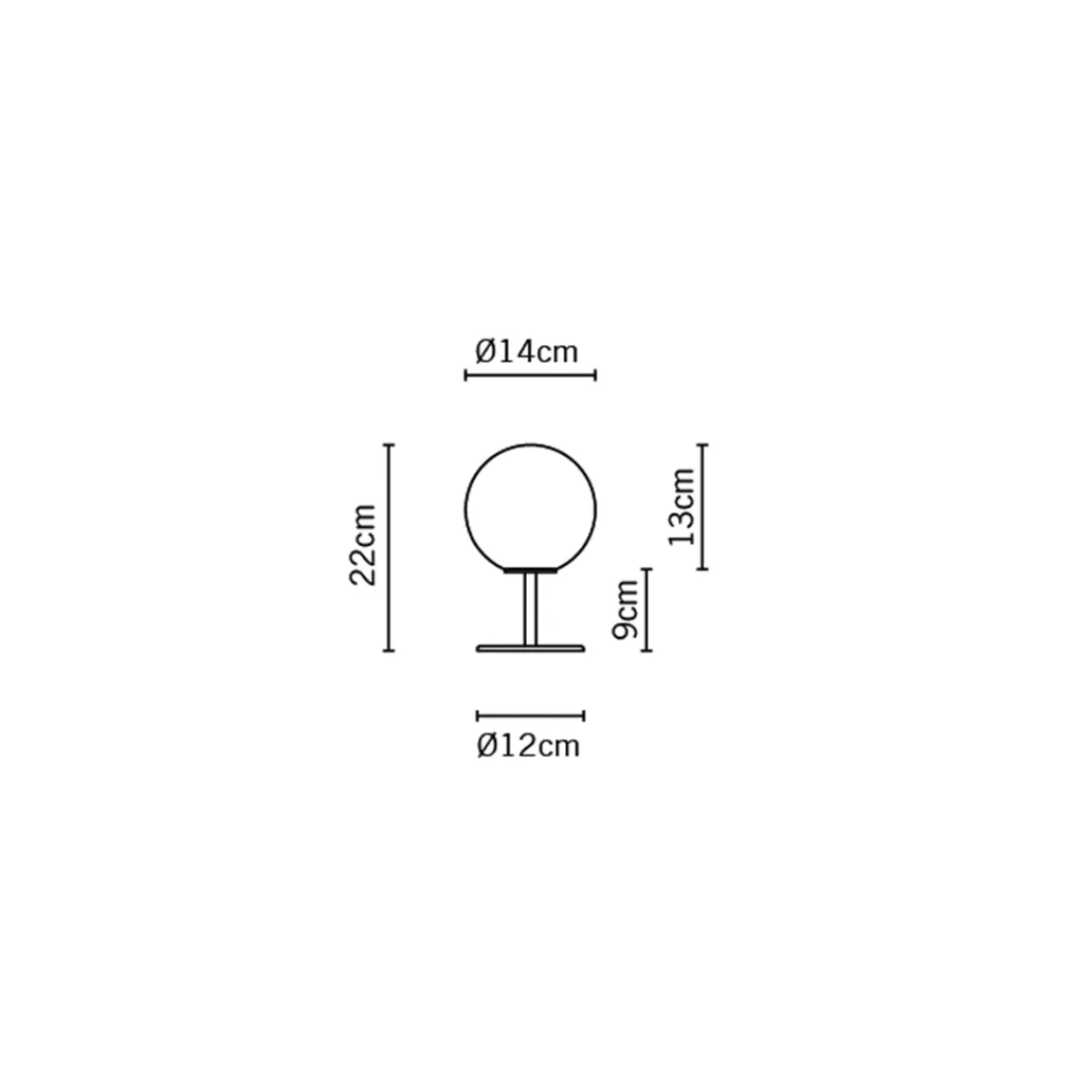 Discount Lumi Sfera Tischleuchte mit Fuss Tischleuchten|Flur