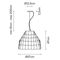 Sale Roofer Pendelleuchte, Ø: 57 cm Gastronomie|Essbereiche