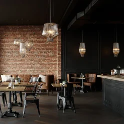 Best Saya Pendelleuchte, transparent, Ø: 48 cm Pendelleuchten|Flur