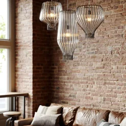 Hot Saya Pendelleuchte, transparent, Ø: 40 cm Pendelleuchten|Flur