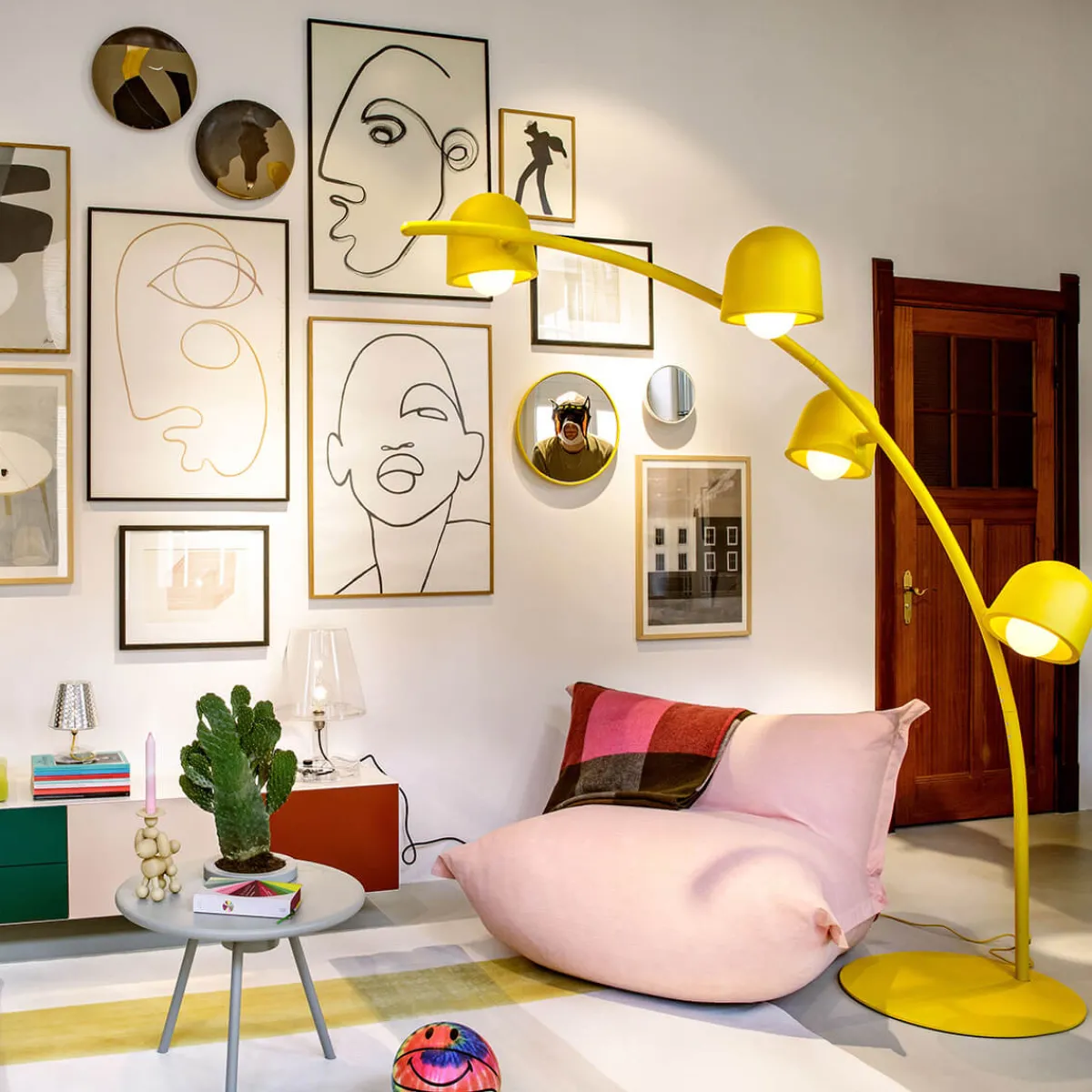 Online Bakkes Beistelltisch mit Blumentopf Gartenmöbel|Möbel