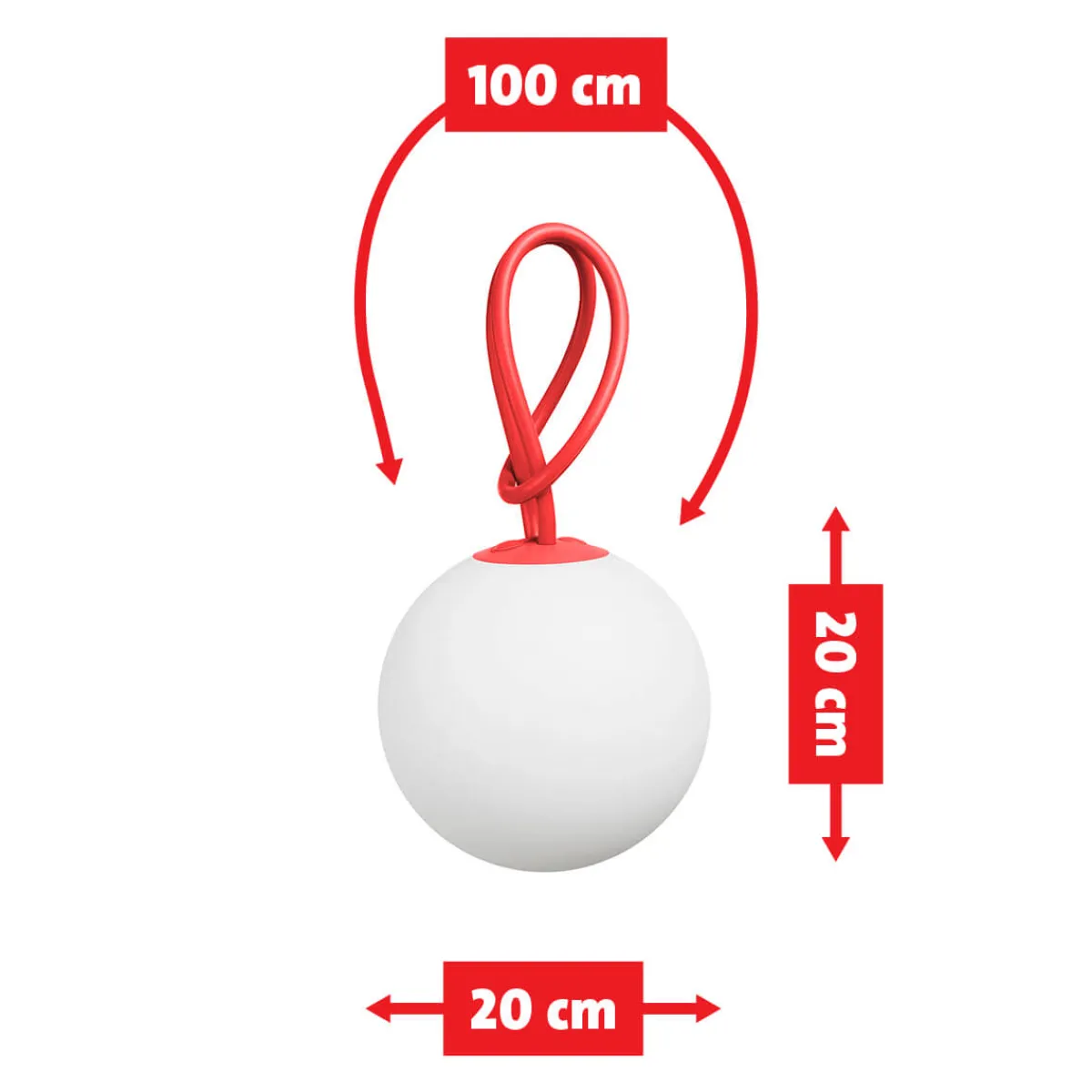 Outlet Bolleke LED Akku-Pendelleuchte Kinder Terrassen|Dekorative Leuchten