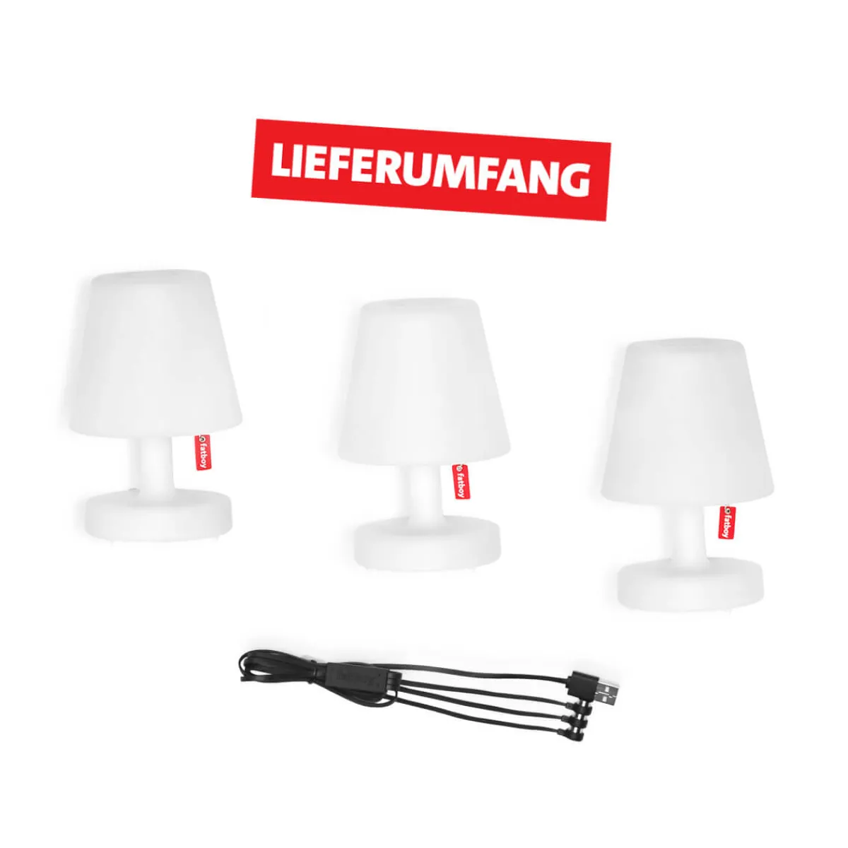 Outlet Edison the Mini LED Akkuleuchte, 3er-Set, inkl. USB-Adapter Dekorative Leuchten|Akkuleuchten